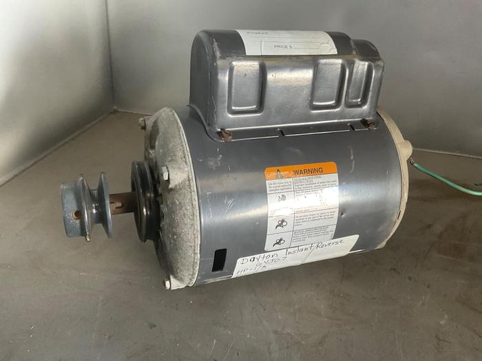 Used DAYTON INSTANT REVERSE MOTOR:6YJ07;HP1/3;PH1;V115;RPM1650-1325 !