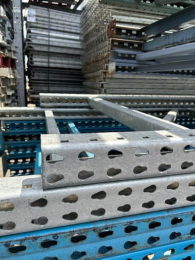 Used 16FT x 42" TEARDROP PALLET RACKING UPRIGHTS !