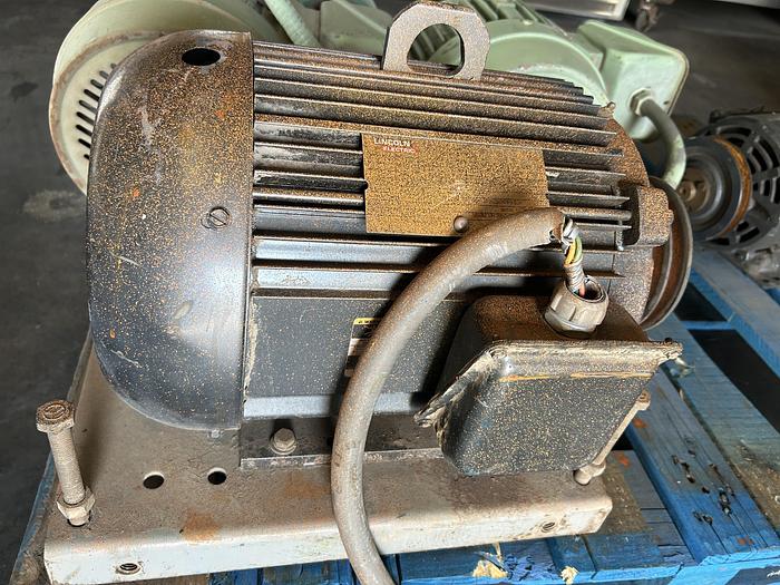 Used LINCOL N ELECTRIC; AF4P10T61; 10HP; PH 3; R.P.M 1750/1440