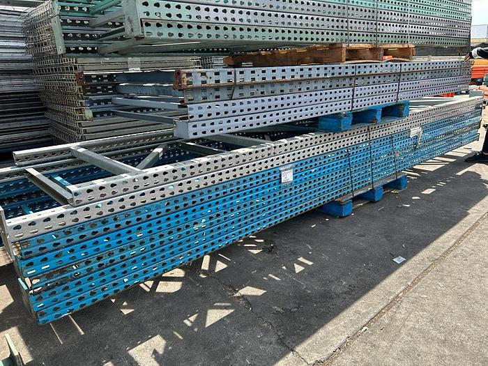 Used 16FT x 42" TEARDROP PALLET RACKING UPRIGHTS !