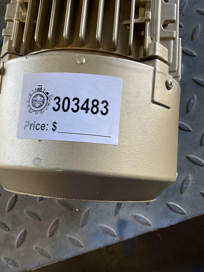 Used DEKKER DV0035B-MA3 ROTARY VANE VACUUM PUMP WITH 3 HP LAFERT MOTOR – 230/460V, 3-PHASE