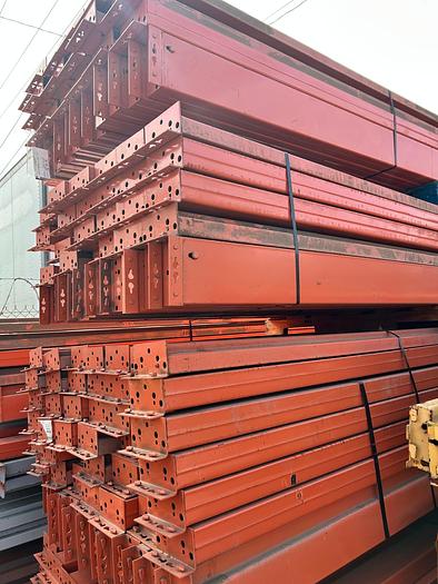 Used 13FT BY 6IN NEW STYLE BEAMS FOR PALLET RACKING