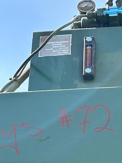 Used PHILADELPHIA TRAMRAIL CO. DOWNSTROKE VERITICAL BALER; 10HP