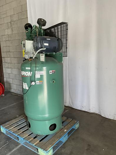Used CHAMPION AIR COMPRESSOR; MODEL 172-1, VR10-12, 460/60/3/W, 10HP;460V;60HZ;3PH