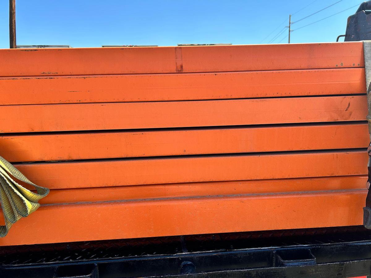 Used 12' X 5" TEARDROP PALLET RACKING BEAMS !!