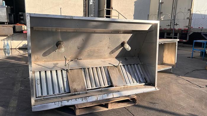 Used 7FT COMMERCIAL STAINLESS STEEL RESTAURANT HOOD