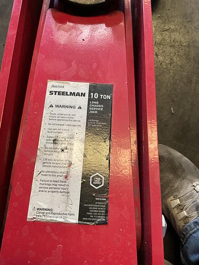 Used STEELMAN 10-TON HYDRAULIC JACK