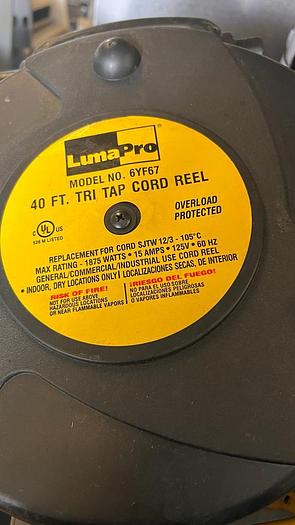 Used 40 FT TRIP TAP CORD REEL !