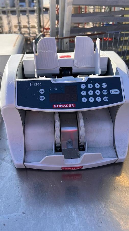 Used SEMACON S-1200 HIGH SPEED BANK GRADE CURRENCY COUNTER