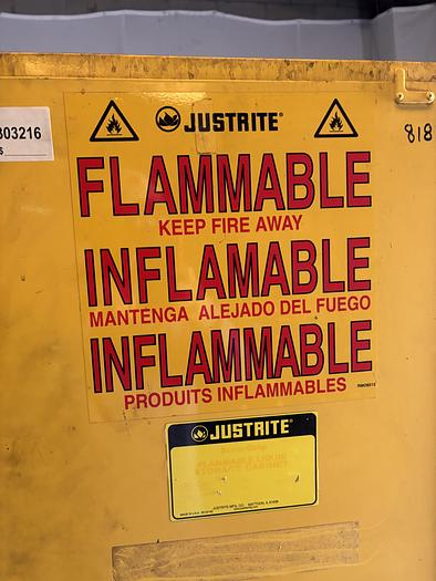 Used SAFETY CABINET 30 GAL. CAPACITY