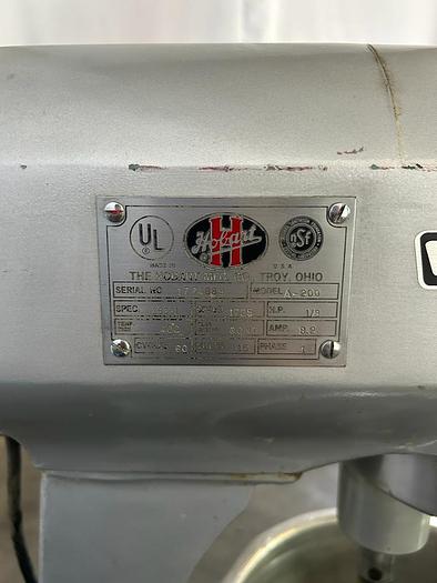 Used HOBART 20QT MIXER WITH ATTACHMENTS ./