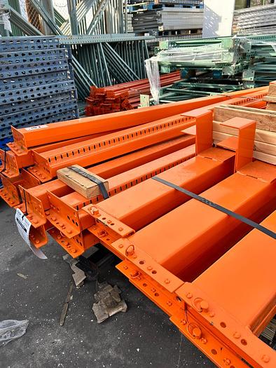 Used 6FT BY 5IN TEARDROP STYLE BEAMS FOR PALLET RACKING