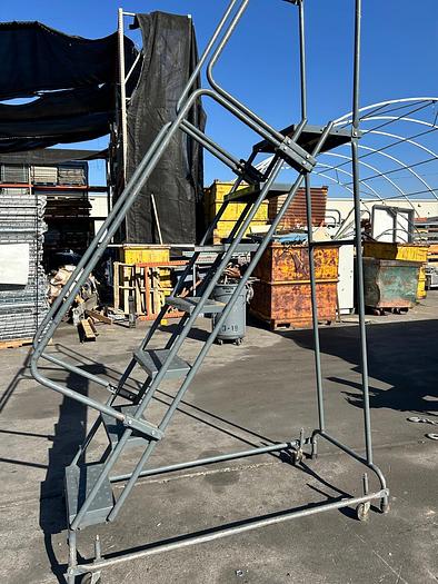 Used 7 STEP INDUSTRIAL ROLLING LADDER