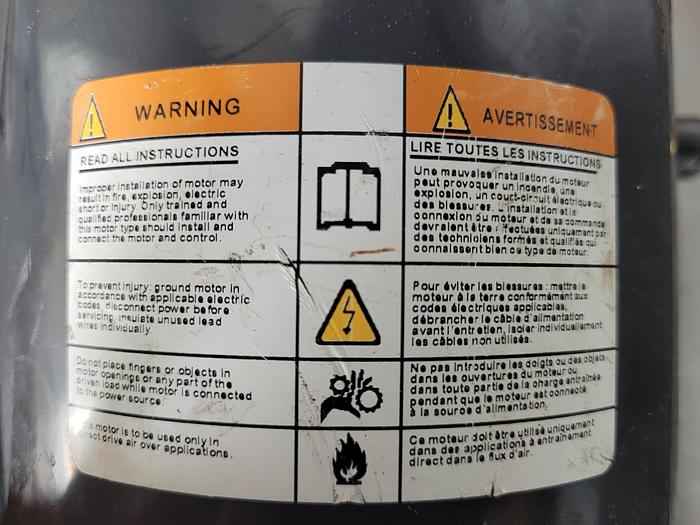 Used US ELECTRICAL MOTOR-K55HXKSC-3378;HP: 1/4;PH: 1 !