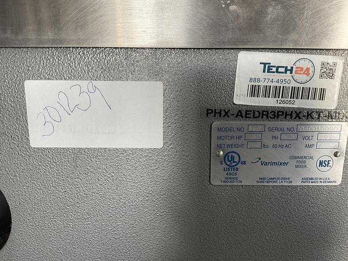 Used VIRAMIXER W60 60 QT COMMERCIAL MIXER !