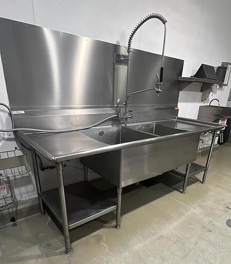 Used TWO COMPARTMENT SINK