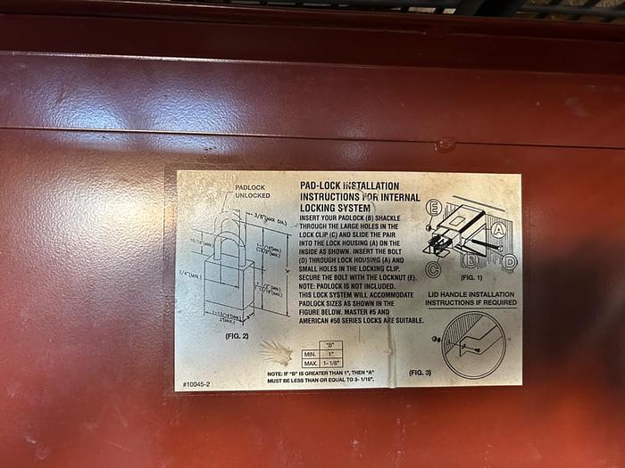 Used JOBOX JOBSITE STEEL STORAGE BOX !
