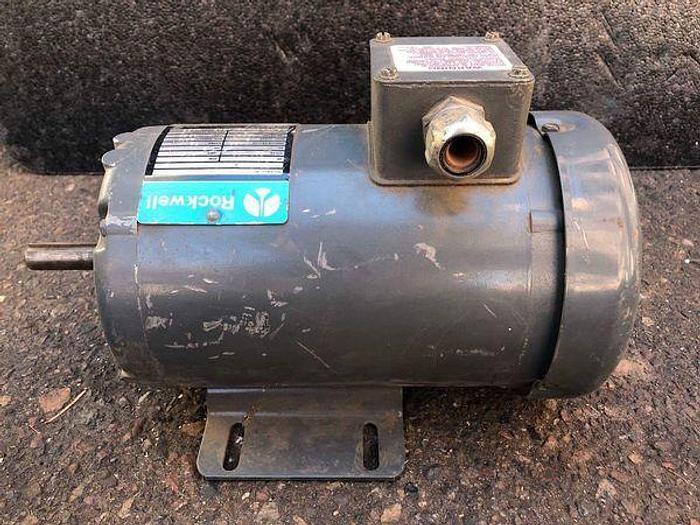 Used ROCKWELL MOTOR 3/4 HP; 3 PH; 1725 RPMS;34-2153-883 !