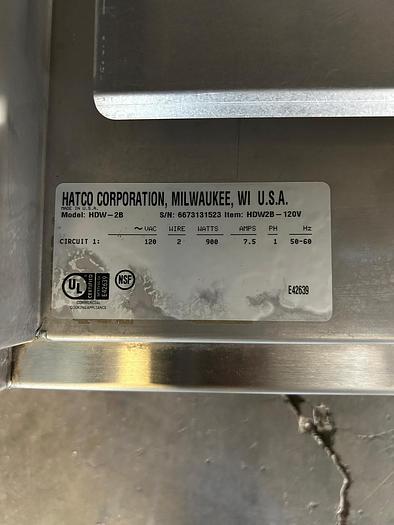 Used HATCO DRAWER WARMER, HDW-2B !