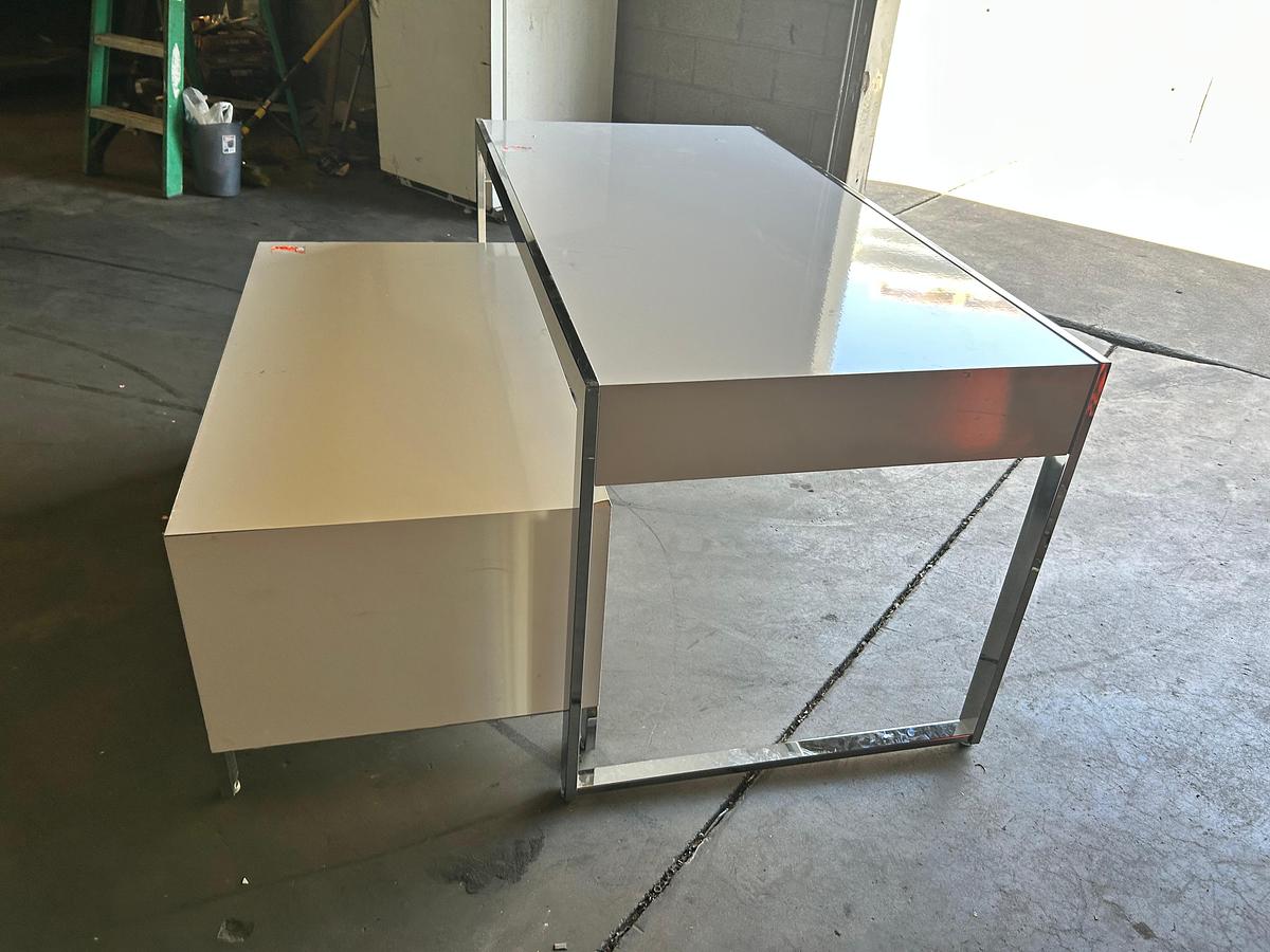 Used Industrial Display Tables set of 2