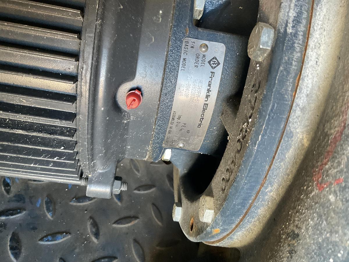 Used CENTRIFUGAL PUMP WITH ELECTRIC MOTOR – 5 HP, 3 PHASE