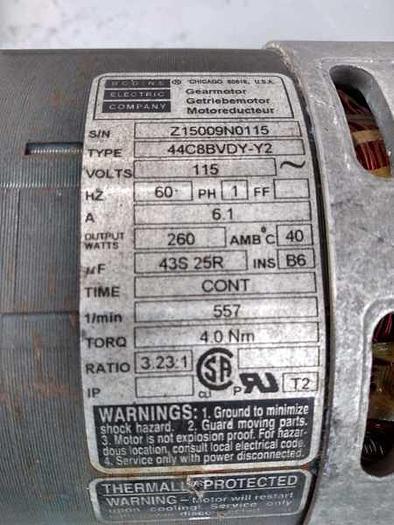 Used MOTOR BODINE 44C8BVDY-Y2