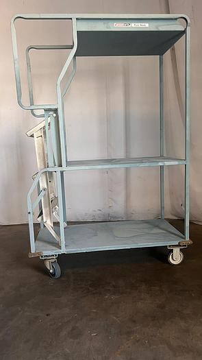 Used CANNON EASY STOCK, STOCKING CART LADDER STEP !