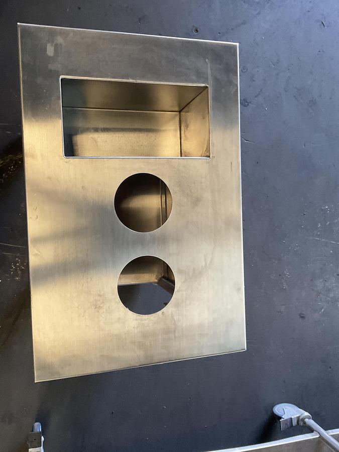 Used STAINLESS STEEL MOBILE BUFFET SILVERWARE  CONDIMENT STATION