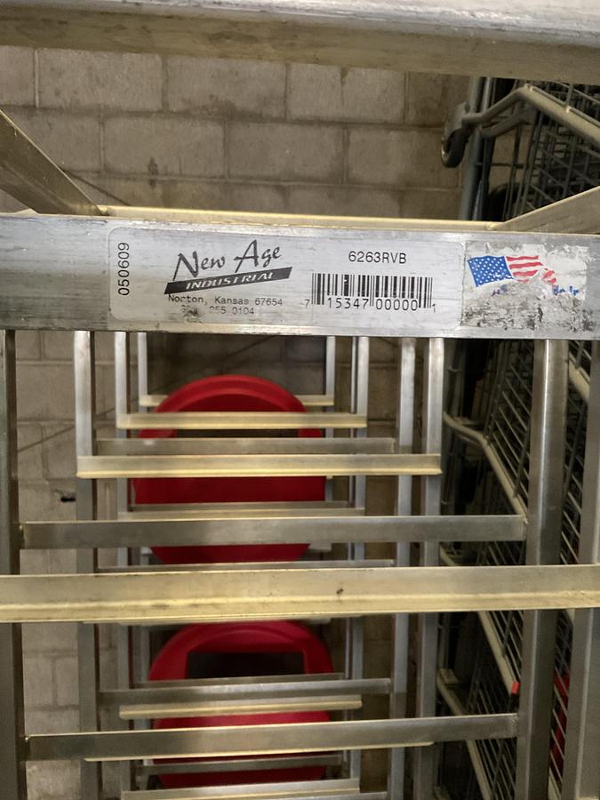 Used NEW AGE INDUSTRIAL ALUMINUM SHEET PAN RACK – MODEL 6263RVB
