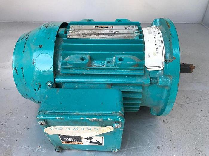 Used BROOK HASEN INDUCTION MOTOR 0.25 HP; 3 PH; 1710 RPMS; 542220WA-02 !