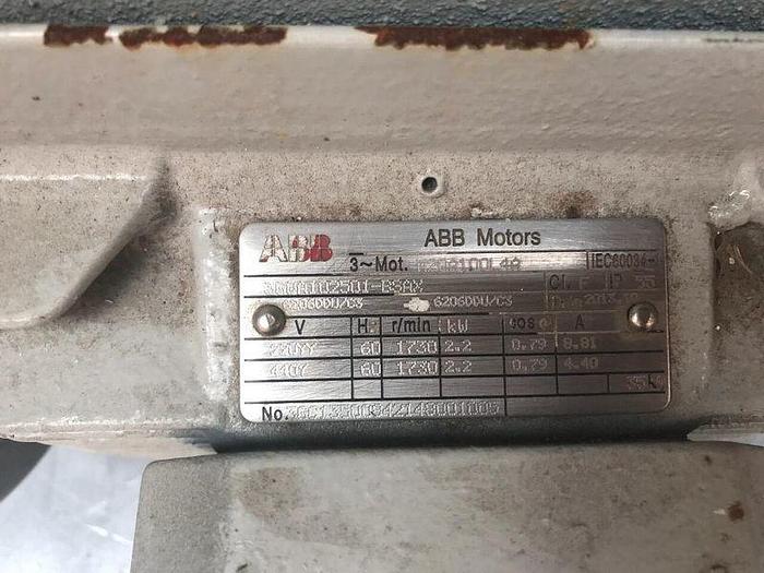Used ELECTRIC ABB MOTORS, 2.2 KW, IEC60034-1!