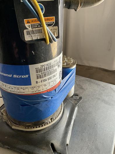 Used COPELAND SCROLL COMPRESSOR MODEL ZP21K5E-PFV-130