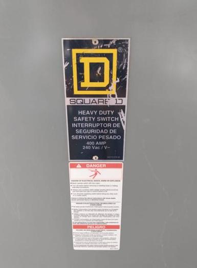 Used SAFETY SWITCH BOX SQUARE D.