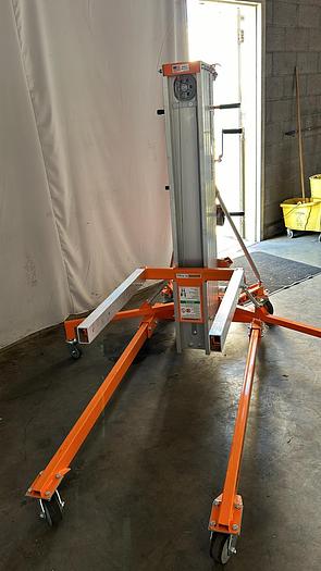 Used 600 LB CAPACITY MATERIAL LIFT; MLM20- STD BASE/FORKS !