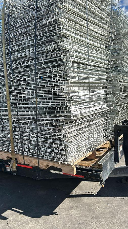 Used 42" X 46" USED WIRE DECKIG FOR PALLET RACKING