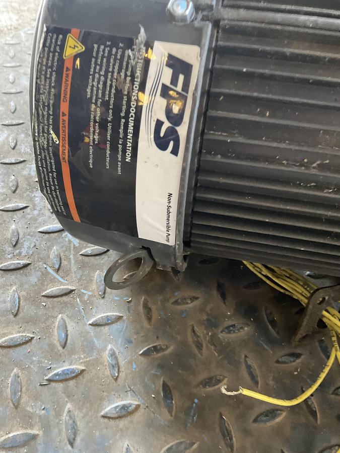 Used CENTRIFUGAL PUMP WITH ELECTRIC MOTOR – 5 HP, 3 PHASE