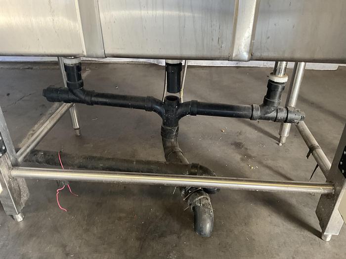 Used THREE COMPARTMENT SINK WITH HAND WASH SINK AND BACKSPLASH