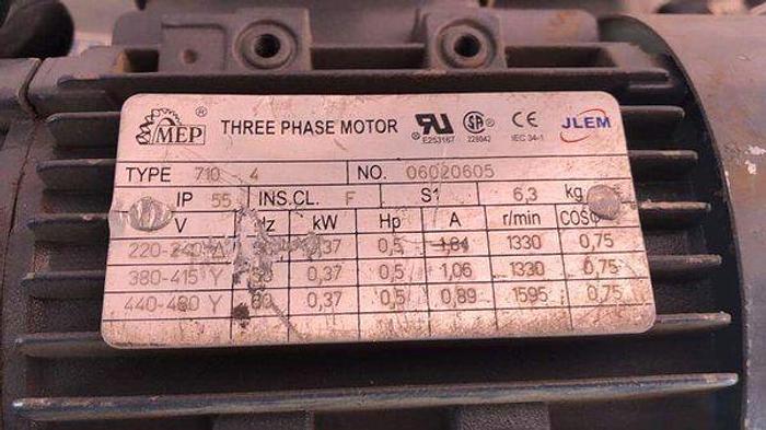 Used MOTOR 0.5 HP MEP 710-4 !
