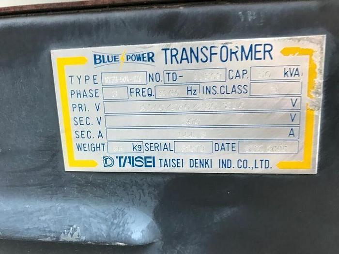 Used TRANSFORMER 50 KVA BLUE POWER TAISEI.*