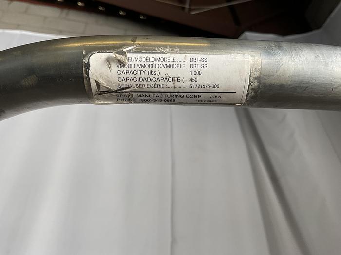 Used VESTIL DBT-SS STAINLESS STEEL DRUM HAND TRUCK !