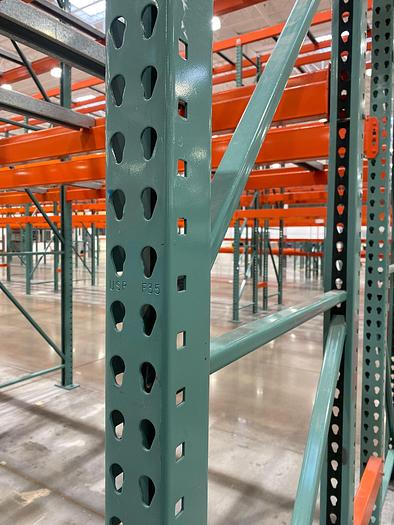 Used 15' TEARDROP PALLET RACKING UPRIGHTS !