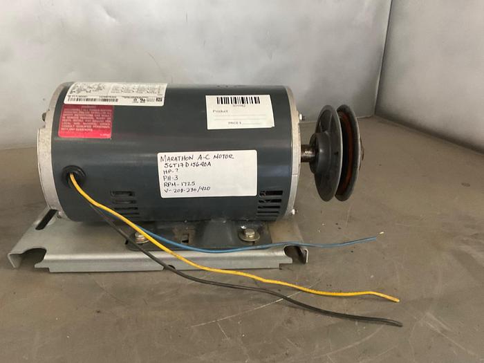 Used MARATHON A-C MOTOR;56T17D640A;PH3;V-208-230-/460;RPM1725 !