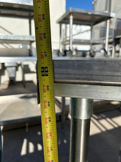 Used 2.5 FT STAINLESS STEEL WORK TABLE !