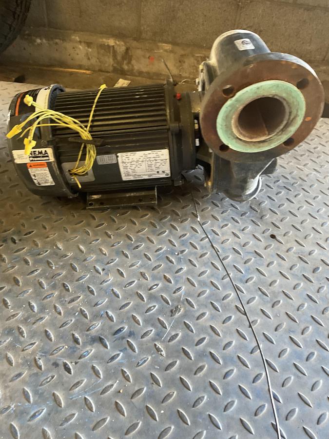 Used CENTRIFUGAL PUMP WITH ELECTRIC MOTOR – 5 HP, 3 PHASE