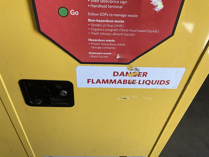 Used JUSTRITE SAFETY CABINET; RM091997