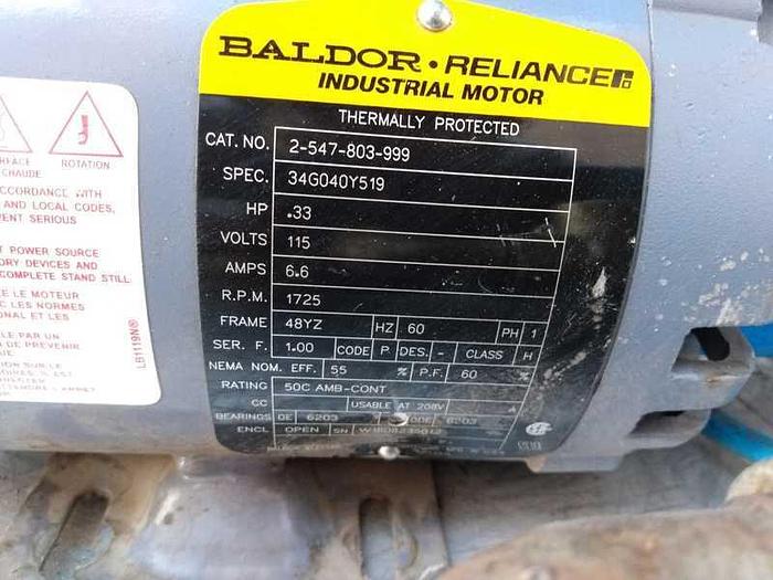 Used WATER PUMP BALDOR .33 HP; 2-547-803-999