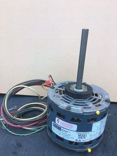 Used FASCO MOTOR 1/6-1/10-1/12 HP; I PH; 1075 RPMS (3 SPD); D975