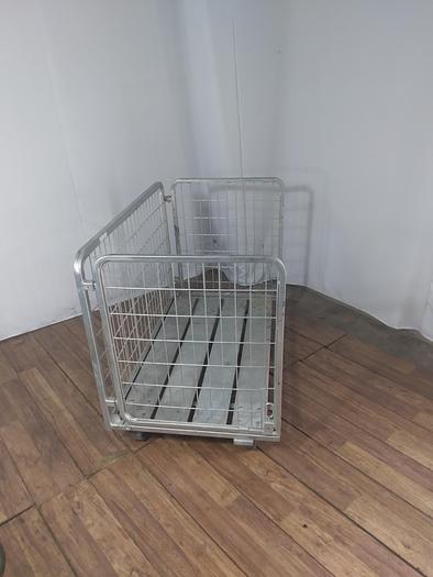 Used METAL ROLLING COLLAPSIBLE CART