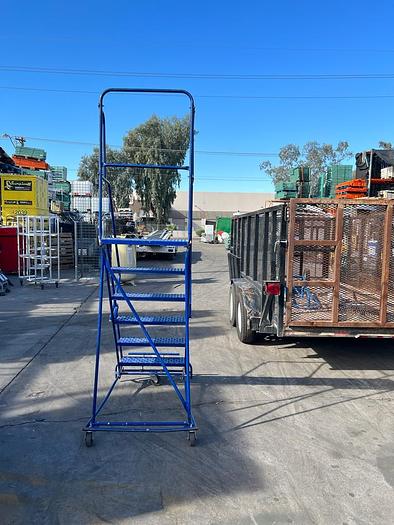 Used 7FT 7INCH -6 STEP ROLLING LADDER !