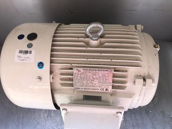 Used NORTH AMERICAN ELECTRIC INDUCTION CONVERTER MOTOR 40 HP  PC324T-40-4 !